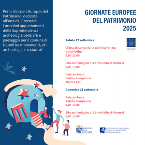 PROPOSTE DELLA SOPRINTENDENZA Abap per il comune di napoli per le giornate del patrimonio europeo 2025