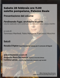 <strong>La Soprintendenza ABAP per il Comune di Napoli</strong>, SABATO 28 febbraio nelle Salette Pompeiane di Palazzo Reale, PRESENTA: <strong>SCRITTI E LETTI PER LA CITTA’ 2026 </strong>