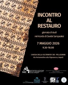 INCONTRO AL RESTAURO  giornata di studi nel ricordo di Davide Sampaolesi: 7 MAGGIO 2026 dalle 9.30 alle18.00.  CHIESA DELLA SS.TRINITA’ DEI PELLEGRINI